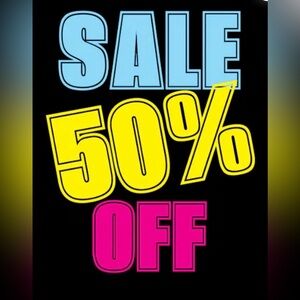 50% off listed price.
If it’s got a 🦃, 🎃, 🎄, 🎅🏼, ⛄️, 🩷 I’ll take 50% off